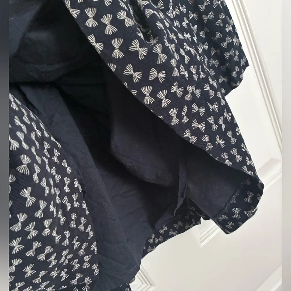 Jacadi Paris 8A Dark Navy Bow Dress - Picture 4 of 11